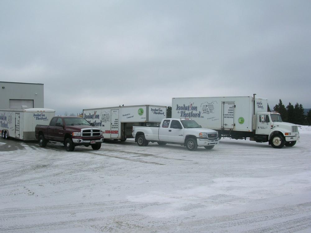Application d’uréthane giclé sur plancher pour une isolation performante dans Lotbinière